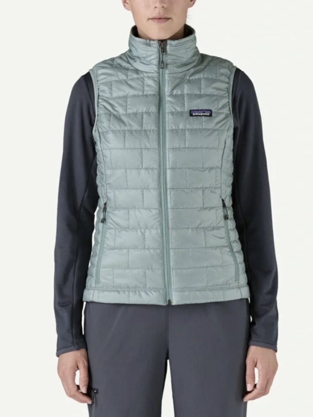 Patagonia Women's Nano Puff Vest Full Zip Blue PrimaLoft Insulated Size Medium
